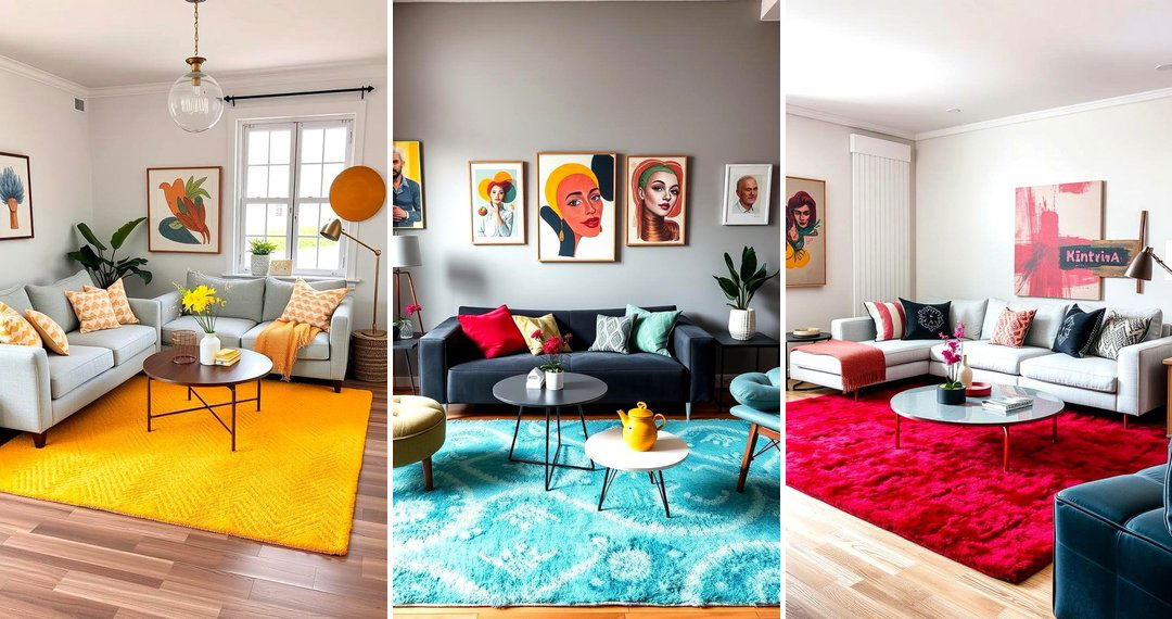 24 Rug Color Ideas to Pair Perfectly With a Gray Couch
