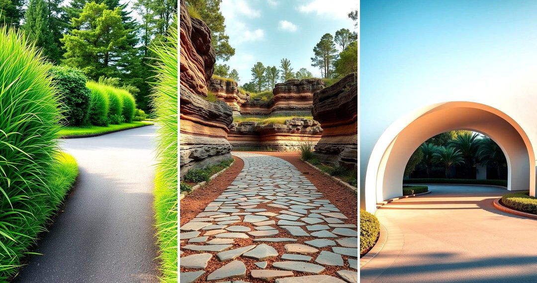 24 Driveway Entrance Ideas for Grand First Impressions
