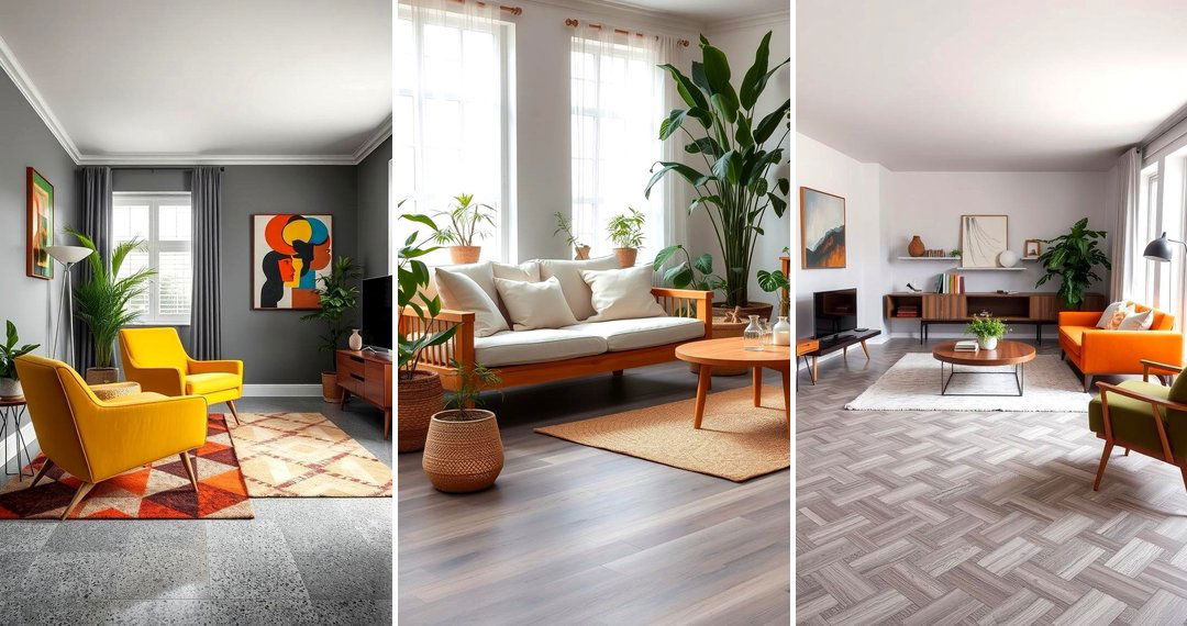 24 grey flooring living room ideas