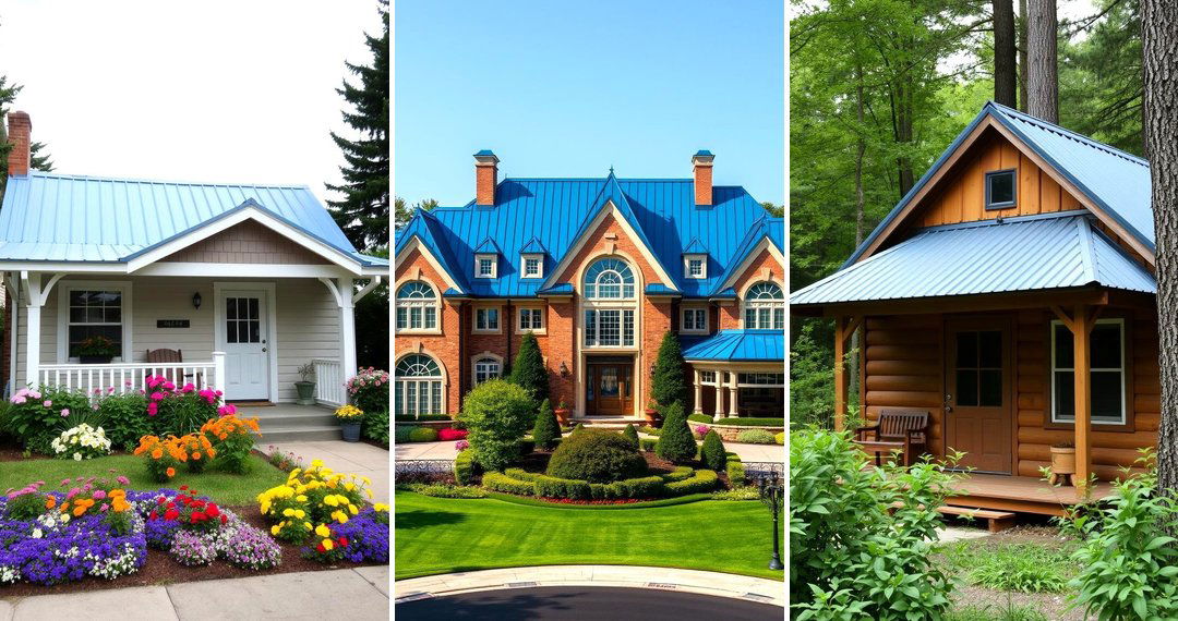 24 Blue Metal Roof House Ideas for Modern Exteriors