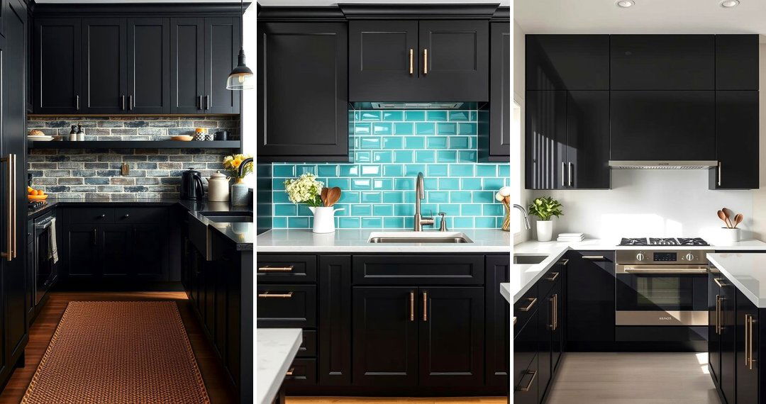 24 Stunning Kitchen Designs Featuring Bold Black Cabinets