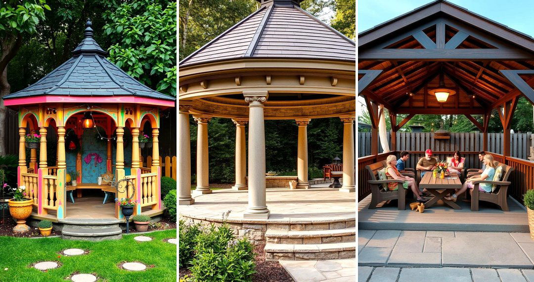 24 Inviting Patio with Gazebo Ideas for Outdoor Entertaining