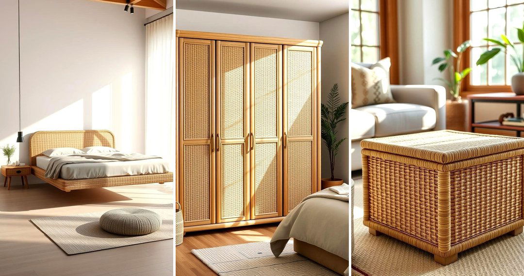 24 Rattan Bedroom Furniture Ideas for Natural, Relaxed Style