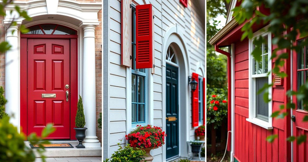 24 Red Home Exterior Ideas Making Bold Statements