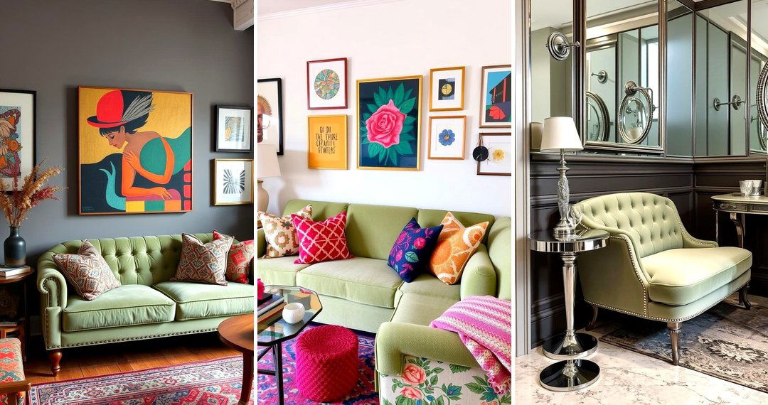 24 Sage Green Couch Living Room Styling Inspirations
