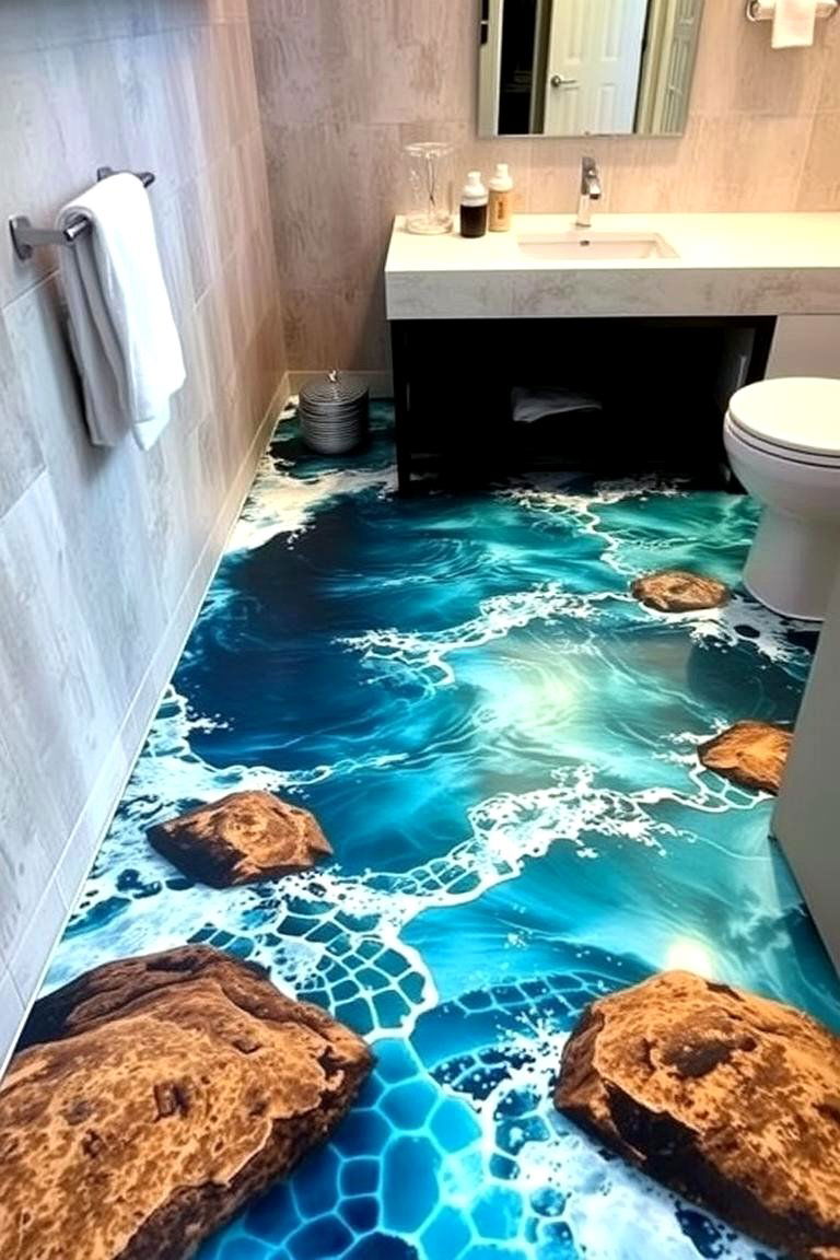 3D Epoxy Floor Art - 24 Epoxy Floor Designs