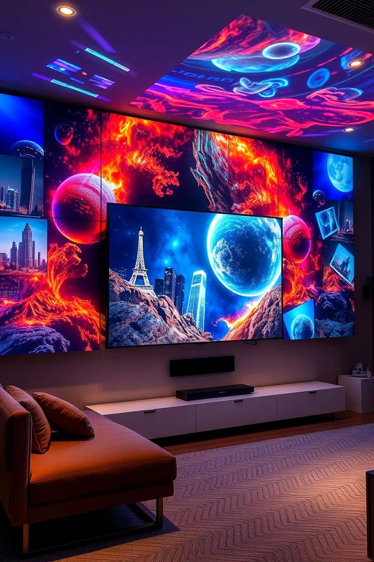 3D Media Wall Design - 24 Media Wall Ideas