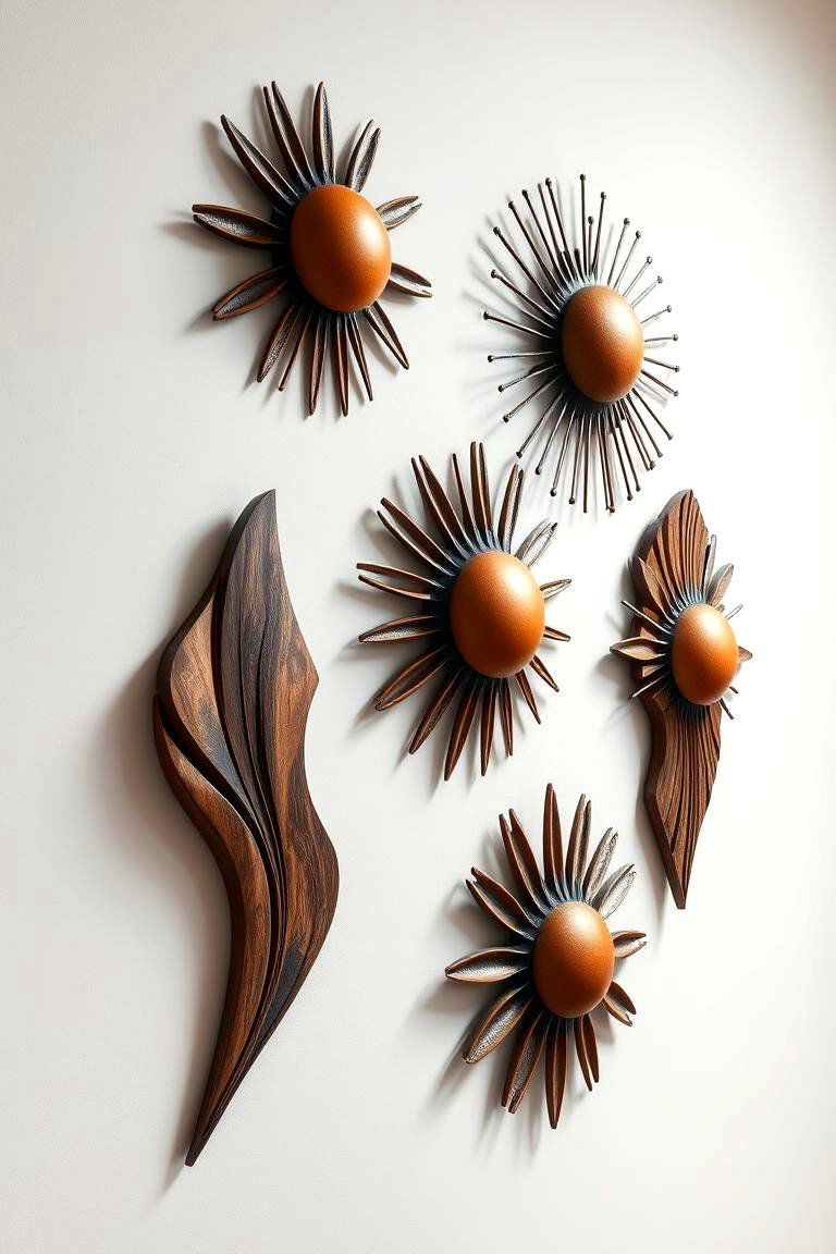 3D Wall Sculptures - 24 Blank Wall Ideas