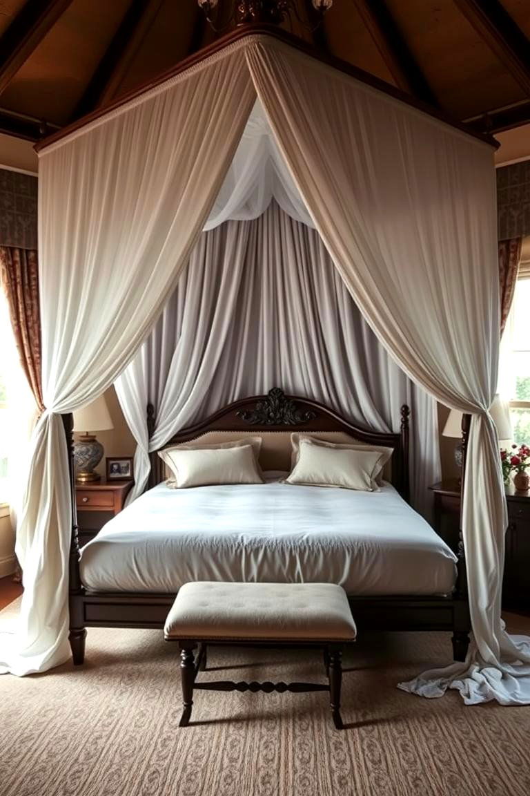 A Canopy Bed for a Luxurious Feel - 24 Cozy Bedroom Ideas