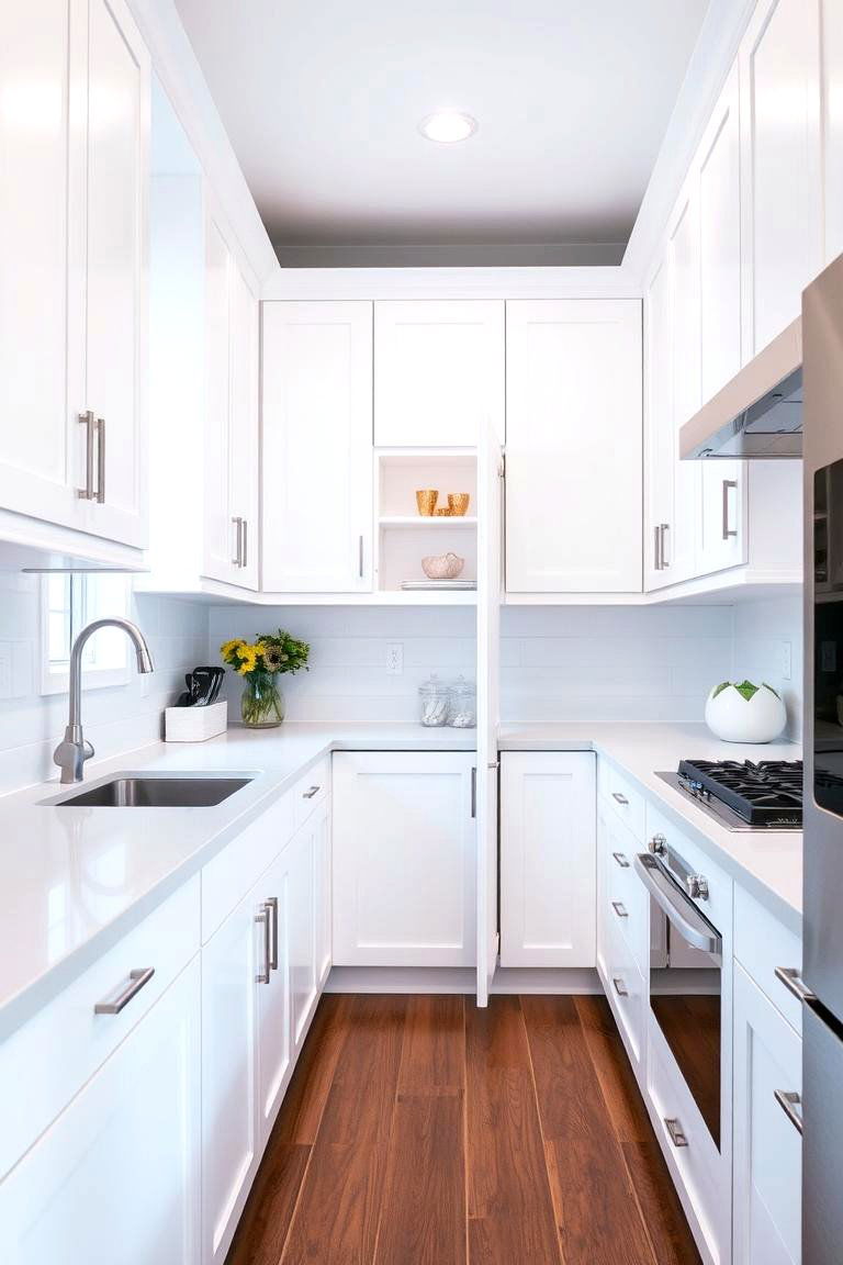 A Clever Kitchen Cabinet Door - 24 Hidden Door Ideas