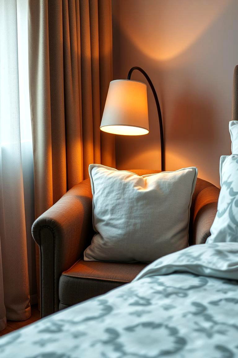 A Comfortable Seating Area for Intimate Conversations - 24 romantic bedroom ideas