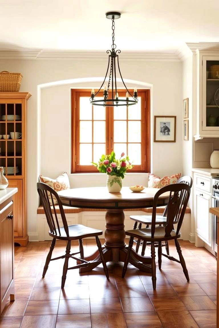 A Cozy Breakfast Nook - 24 Tuscan Kitchen Design Ideas