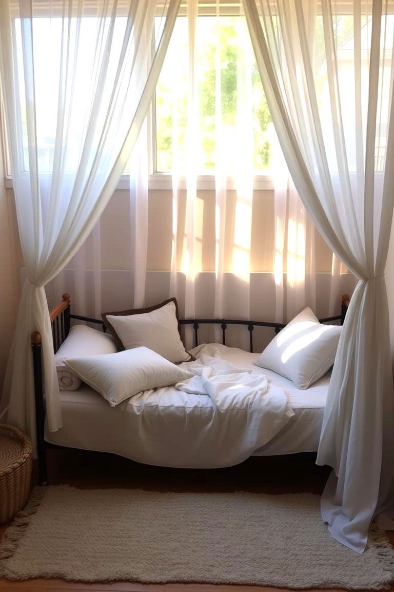 A Cozy Nap Area - 24 Small Sunroom Ideas