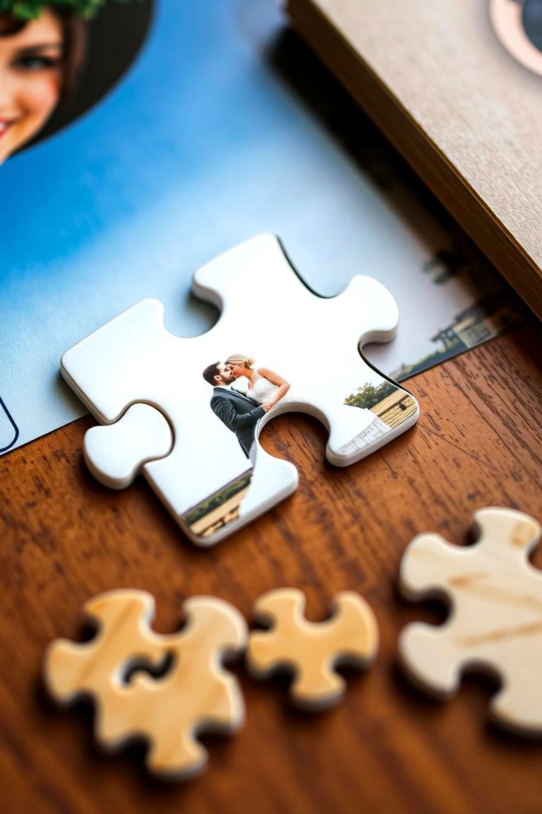A Custom Puzzle - 24 First Wedding Anniversary Gift Ideas