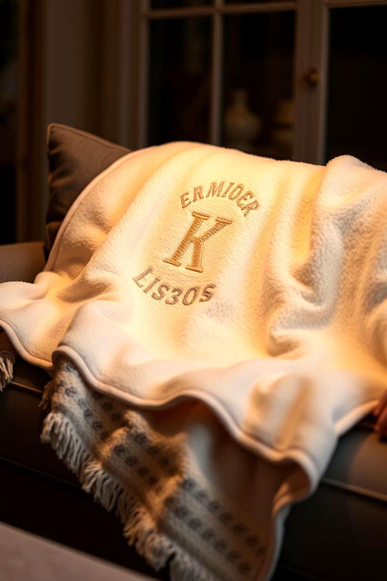 A Customized Blanket - 24 First Wedding Anniversary Gift Ideas