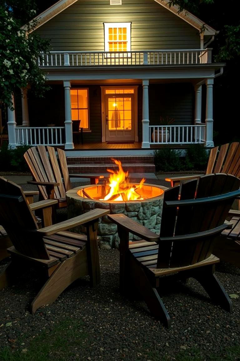 A Fire Pit for Cozy Evenings - 24 Southern Front Porch Ideas