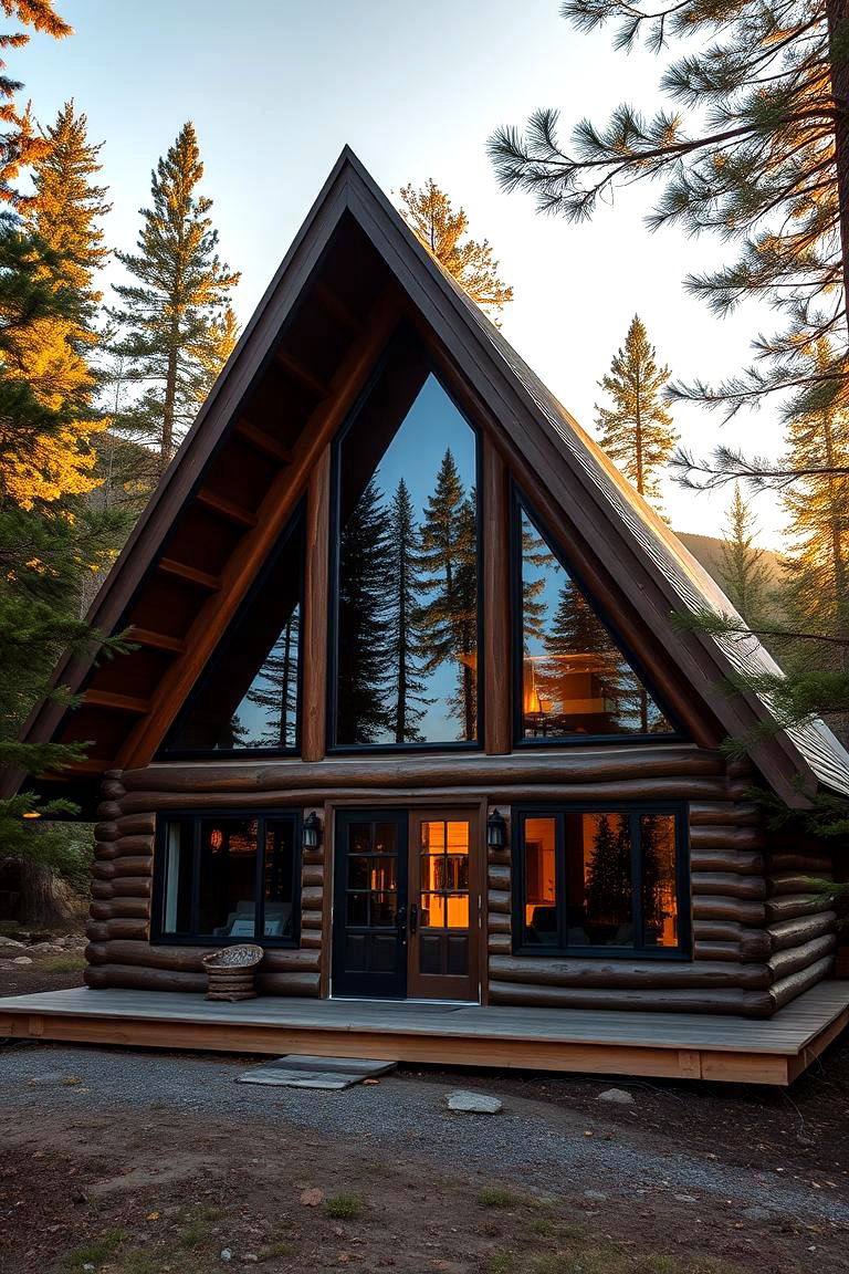 A Frame Cabin Look - 24 1980s House Exterior Ideas