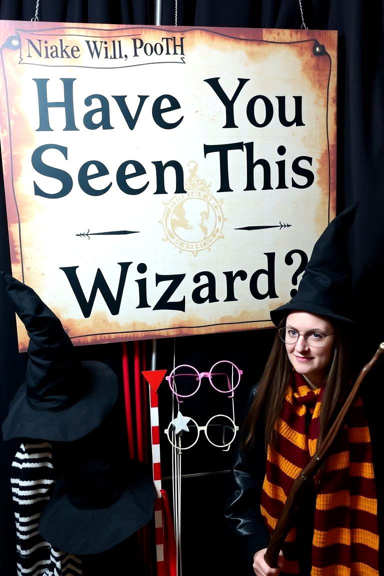 A Have You Seen This Wizard Photo Booth - 24 Harry Potter Wedding Ideas