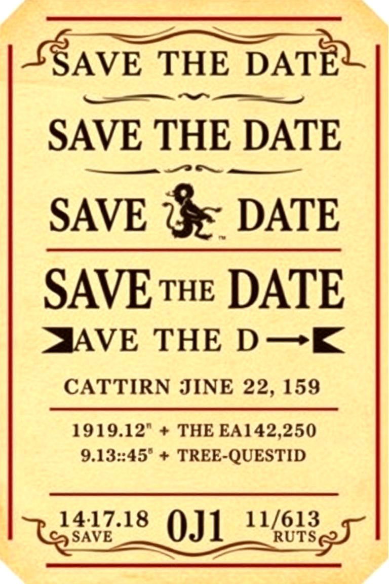 A Hogwarts Express Ticket Save the Date - 24 Harry Potter Wedding Ideas