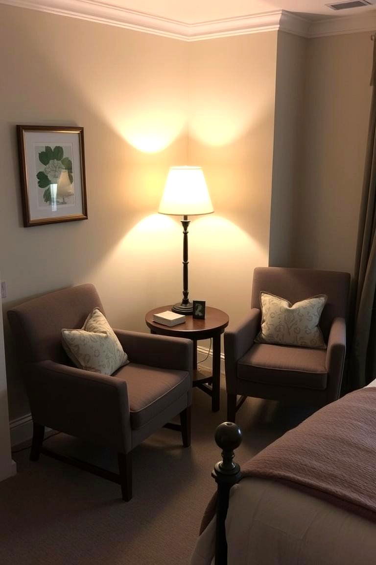 A Joint Reading Nook for Shared Relaxation - 24 romantic bedroom ideas