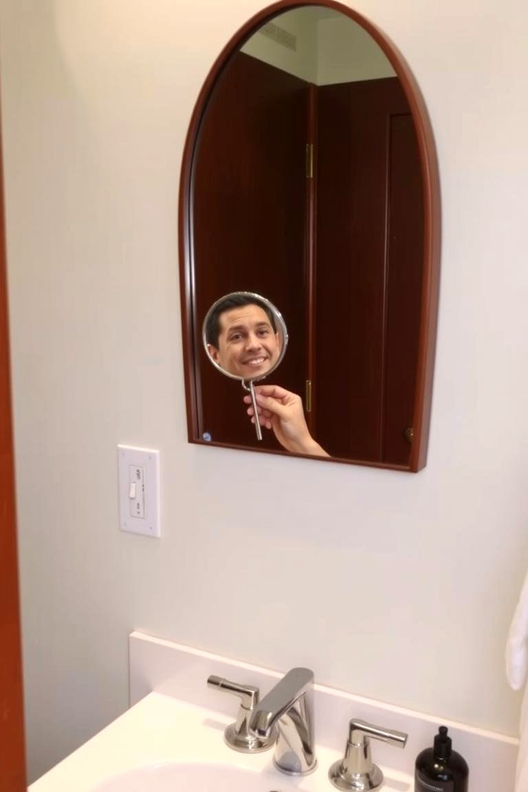 A Magnifying Mirror for Detail Work - 24 Guest Bathroom Ideas