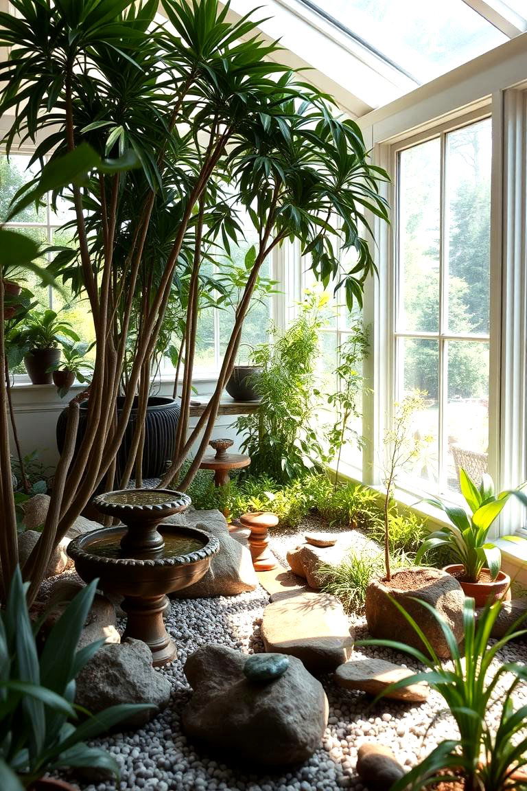 A Meditation Garden - 24 Small Sunroom Ideas