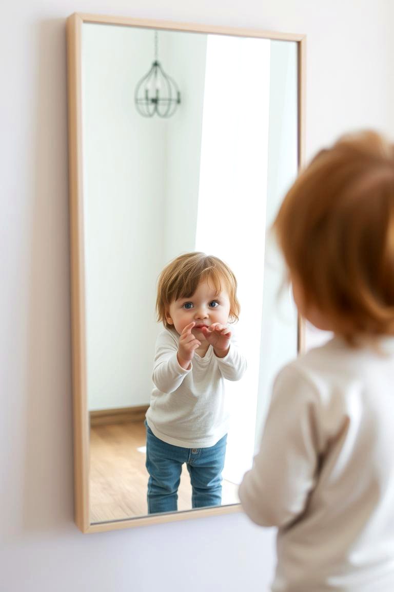 A Mirror for Self Discovery - 24 montessori nursery ideas