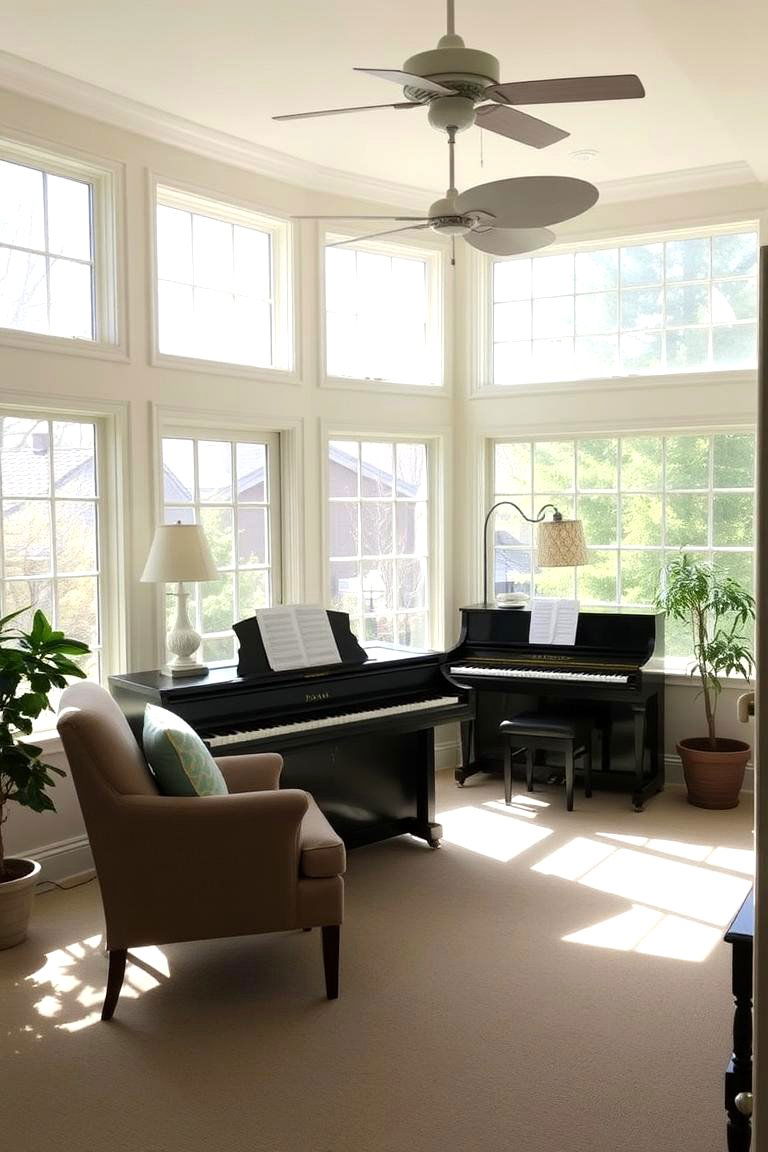A Music Room - 24 Small Sunroom Ideas
