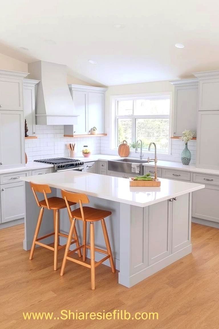 A Peninsula for Extra Counter Space and Seating - 24 l shaped kitchen ideas