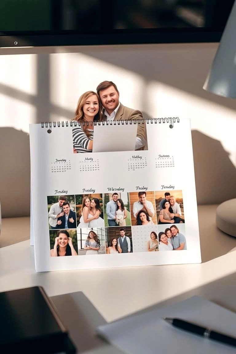 A Personalized Calendar - 24 First Wedding Anniversary Gift Ideas