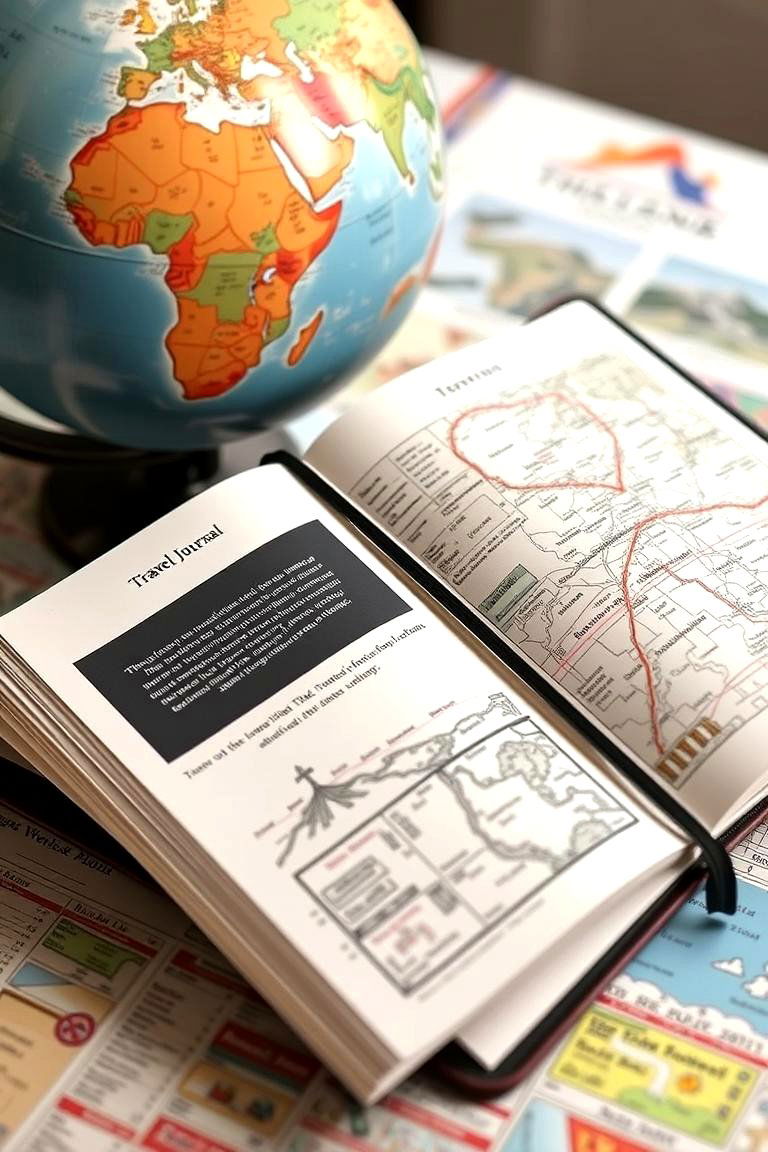 A Personalized Travel Journal - 24 First Wedding Anniversary Gift Ideas