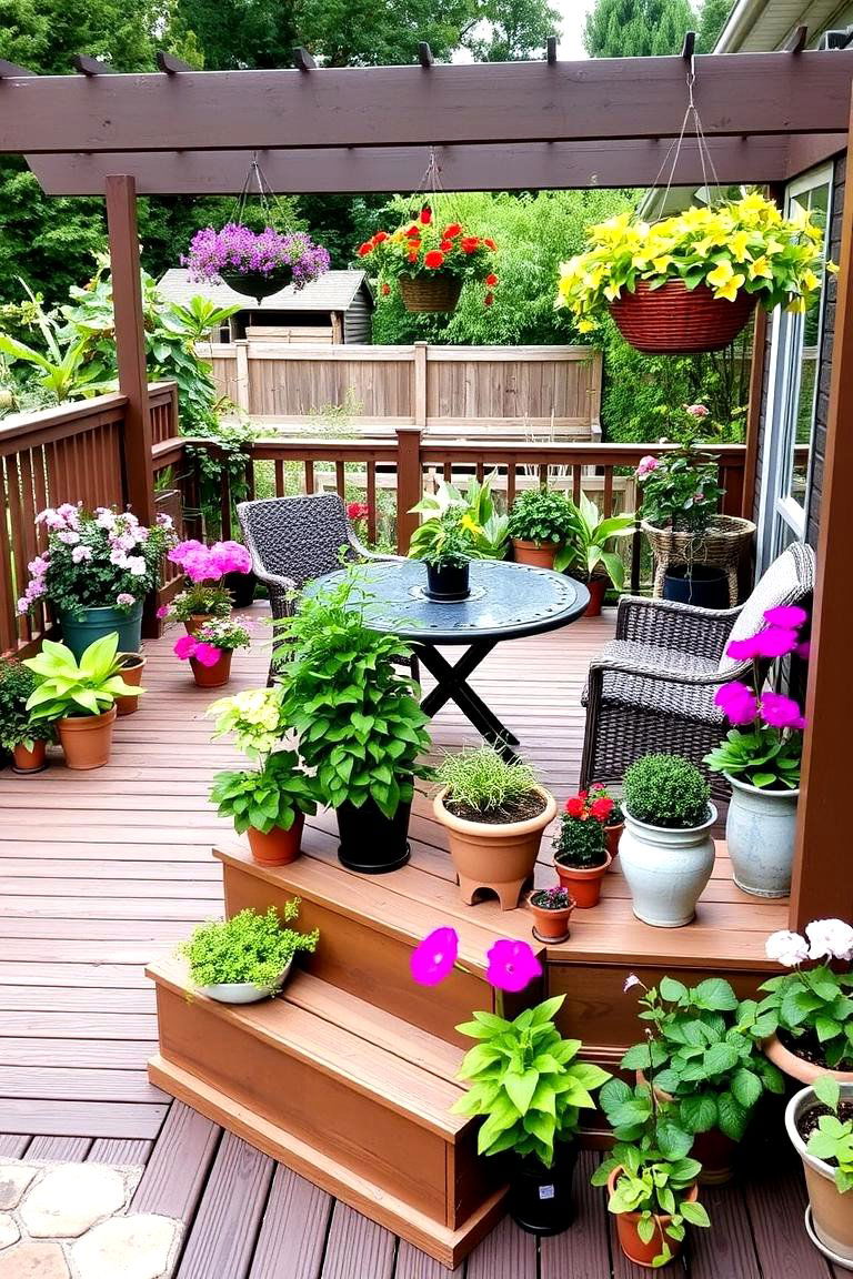 A Raised Deck for Outdoor Entertaining - 24 Cottage Garden Ideas