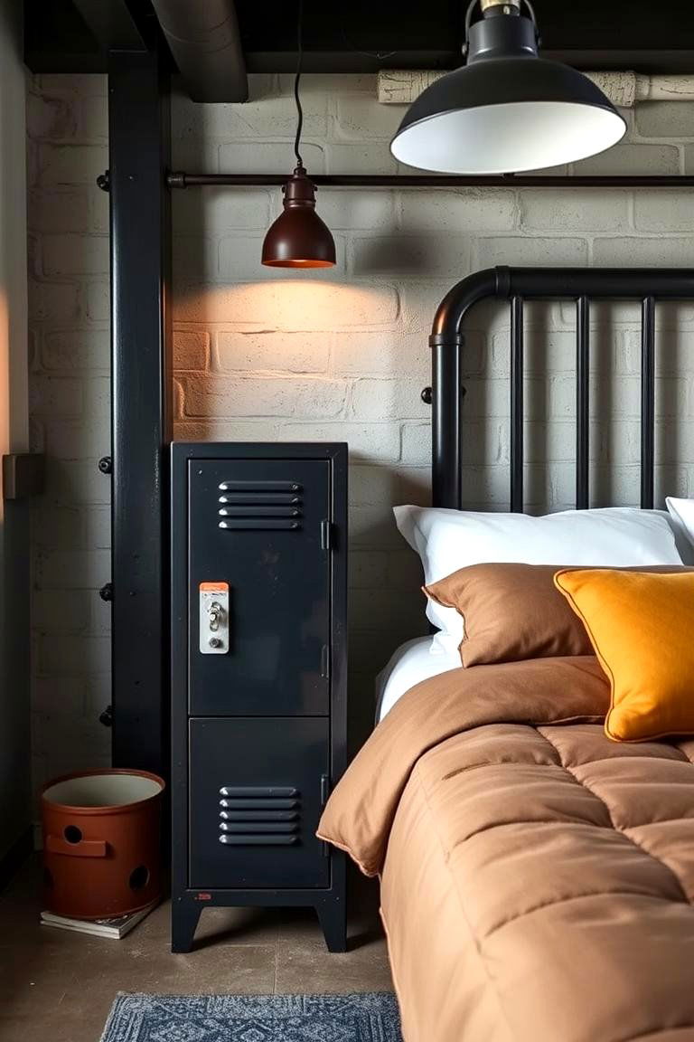 A Repurposed Locker Unit - 24 Nightstand Ideas