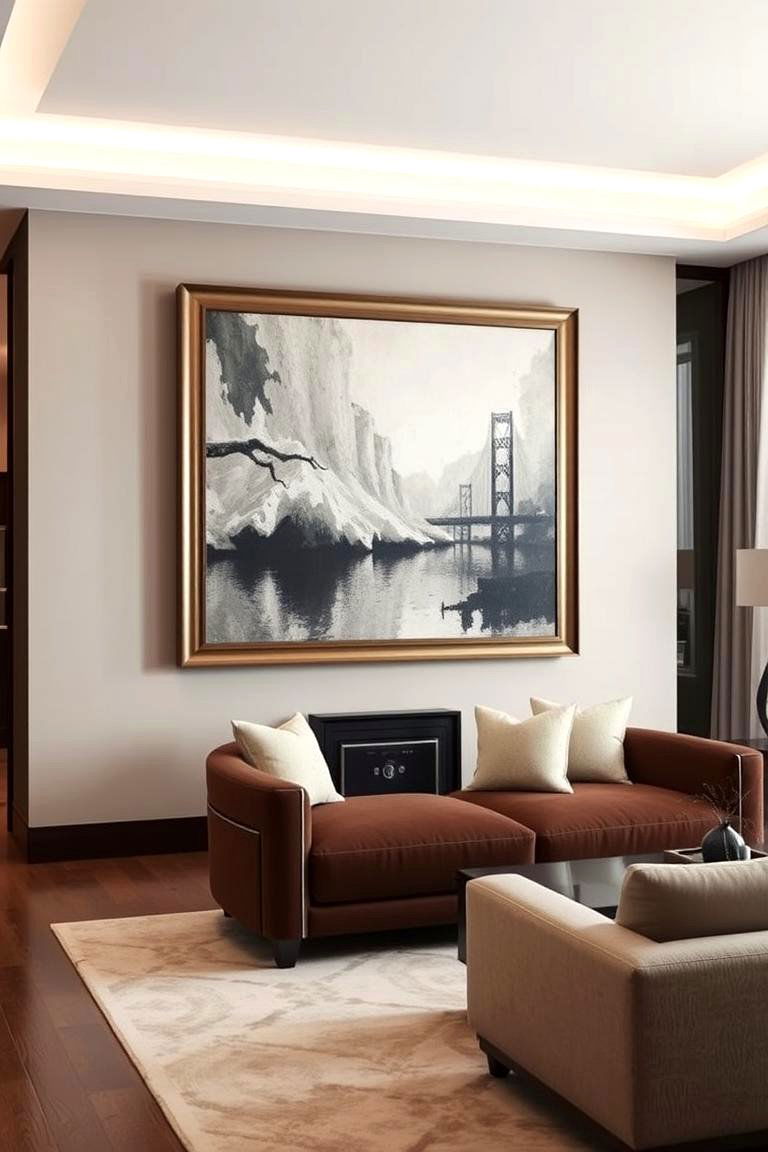 A Rotating Wall Art Piece - 24 Hidden Door Ideas