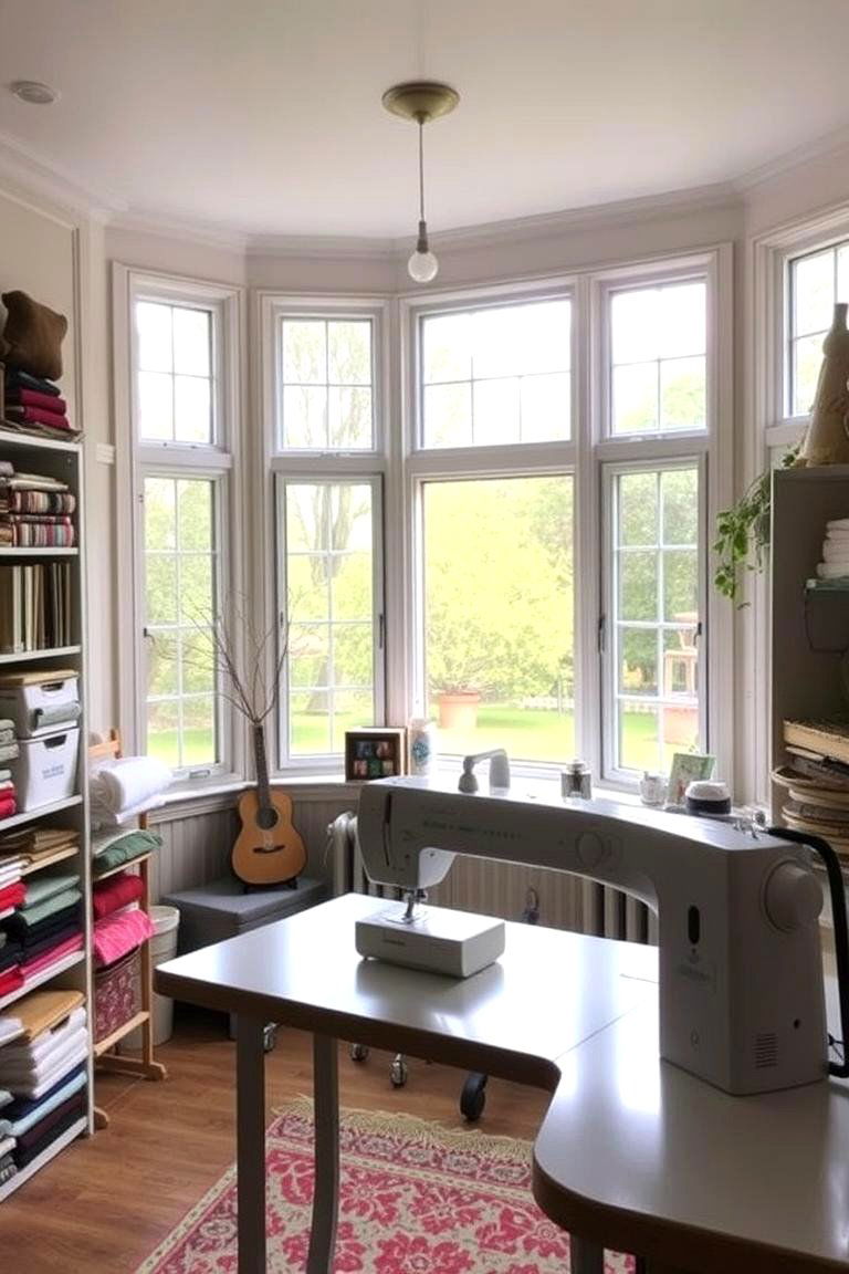 A Sewing Room - 24 Small Sunroom Ideas