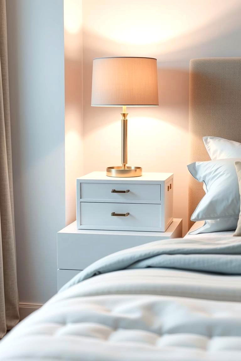 A Stack of Decorative Boxes - 24 Nightstand Ideas