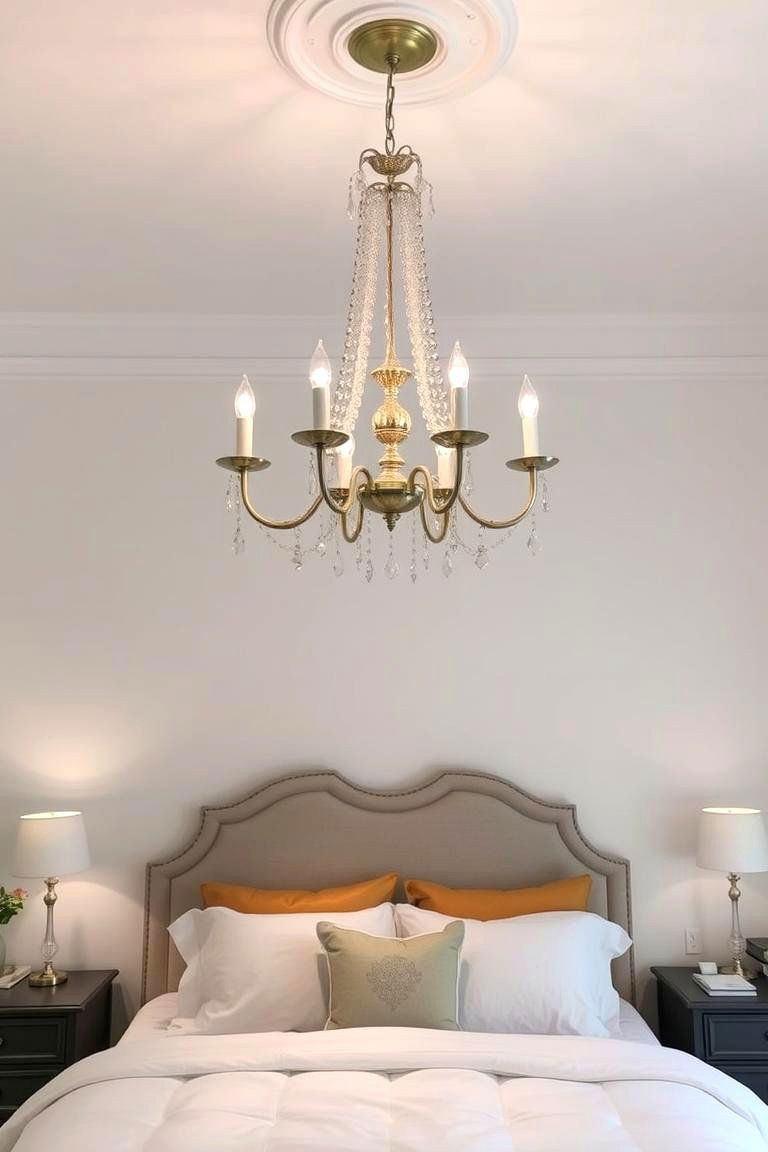 A Statement Lighting Fixture - 24 Cozy Bedroom Ideas