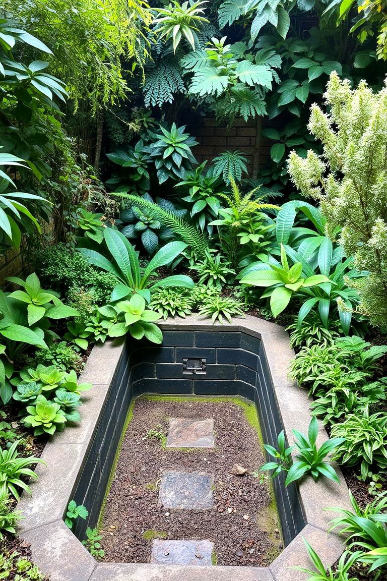 A Sunken Garden for Privacy - 24 Cottage Garden Ideas