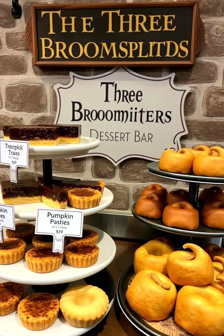 A Three Broomsticks Dessert Bar - 24 Harry Potter Wedding Ideas