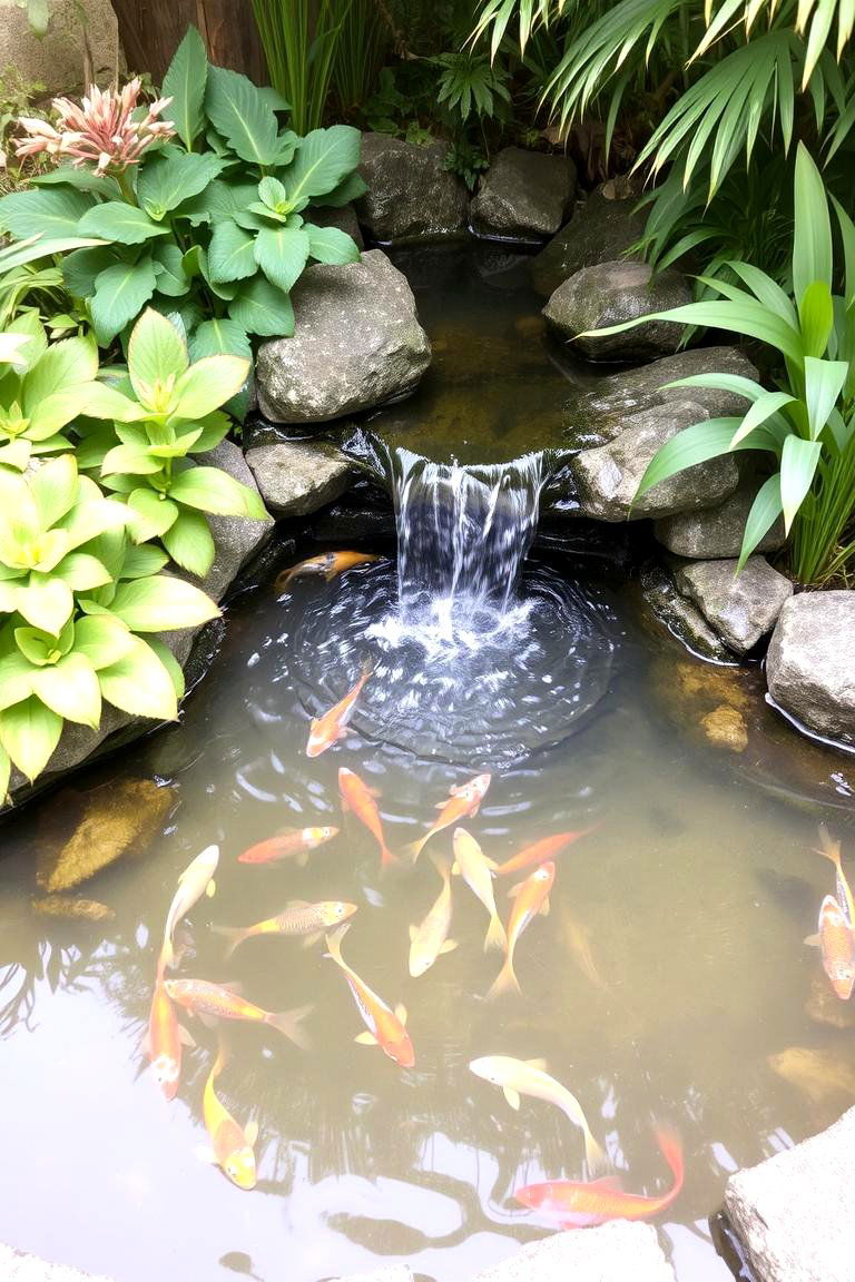 A Tranquil Water Feature - 24 Cottage Garden Ideas