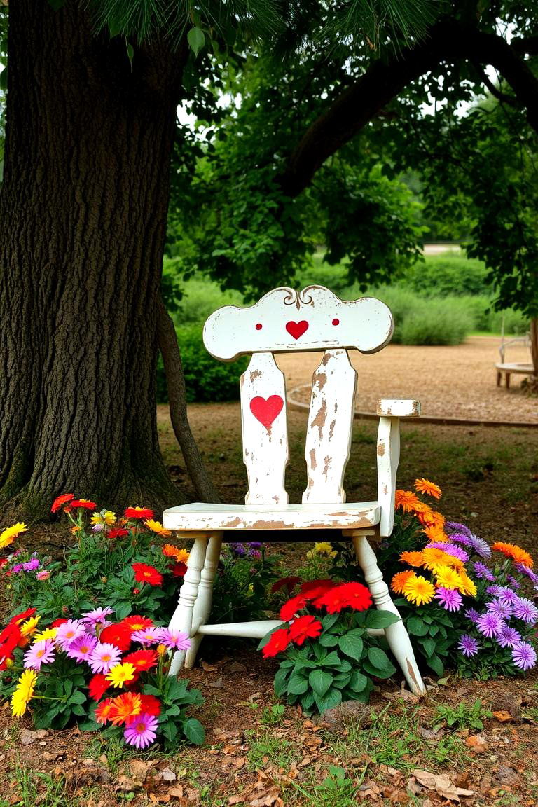 A Vintage Garden Chair - 24 Cottage Garden Ideas