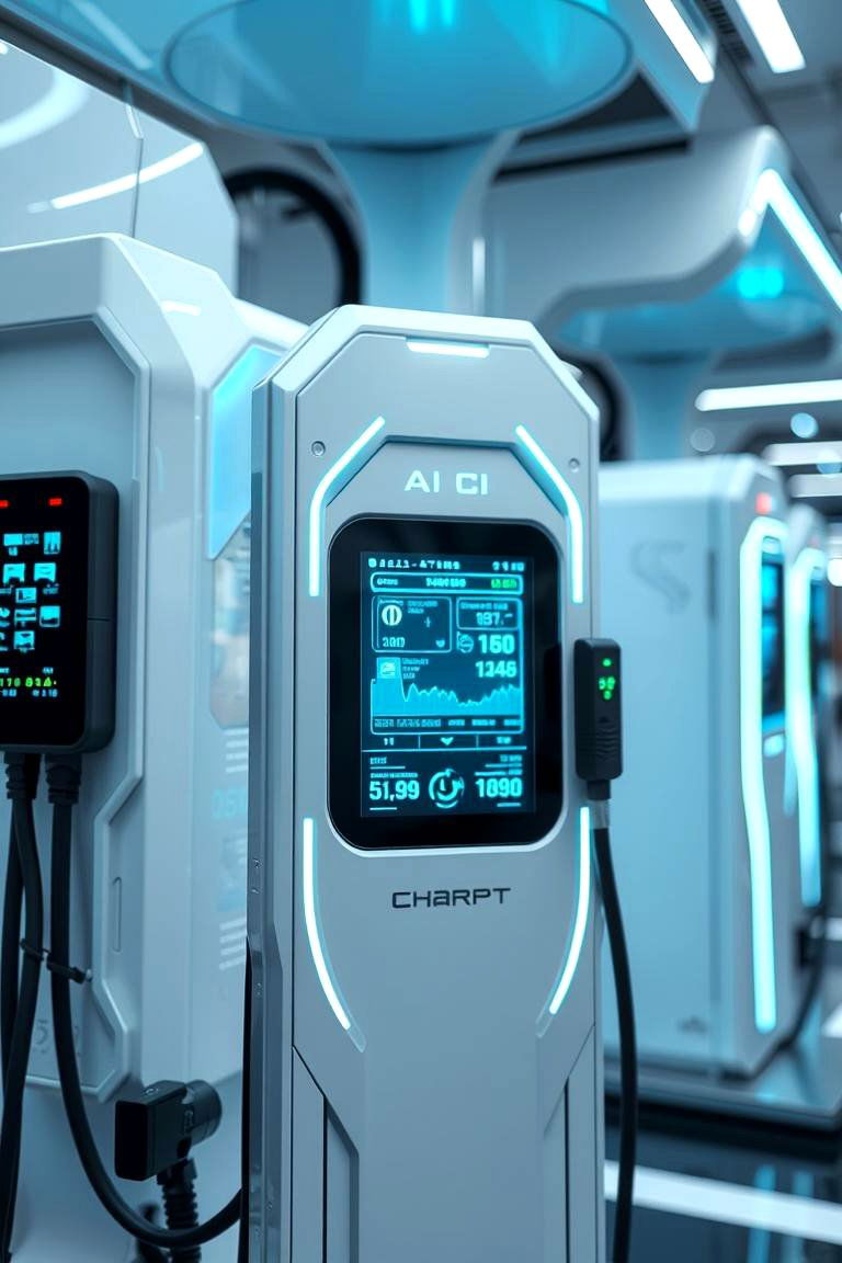 AI Managed Smart Charging Hub - 24 charging station ideas