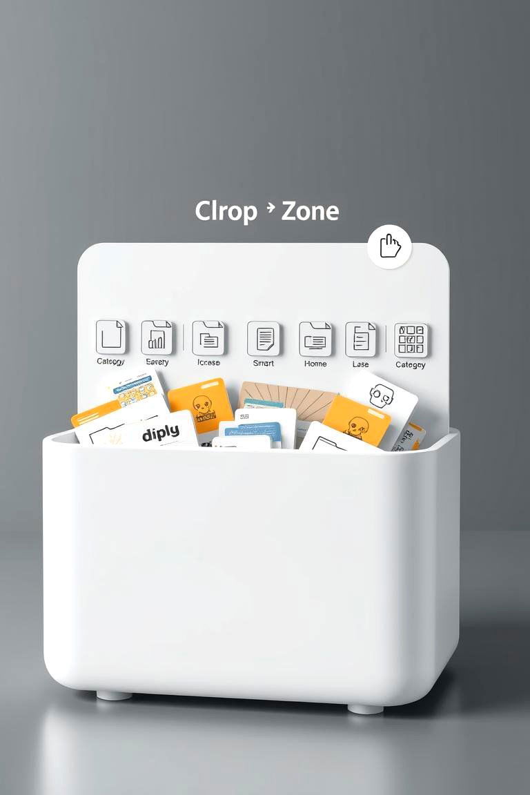 AI Powered File Sorting Drop Zone - 24 Drop Zone Ideas