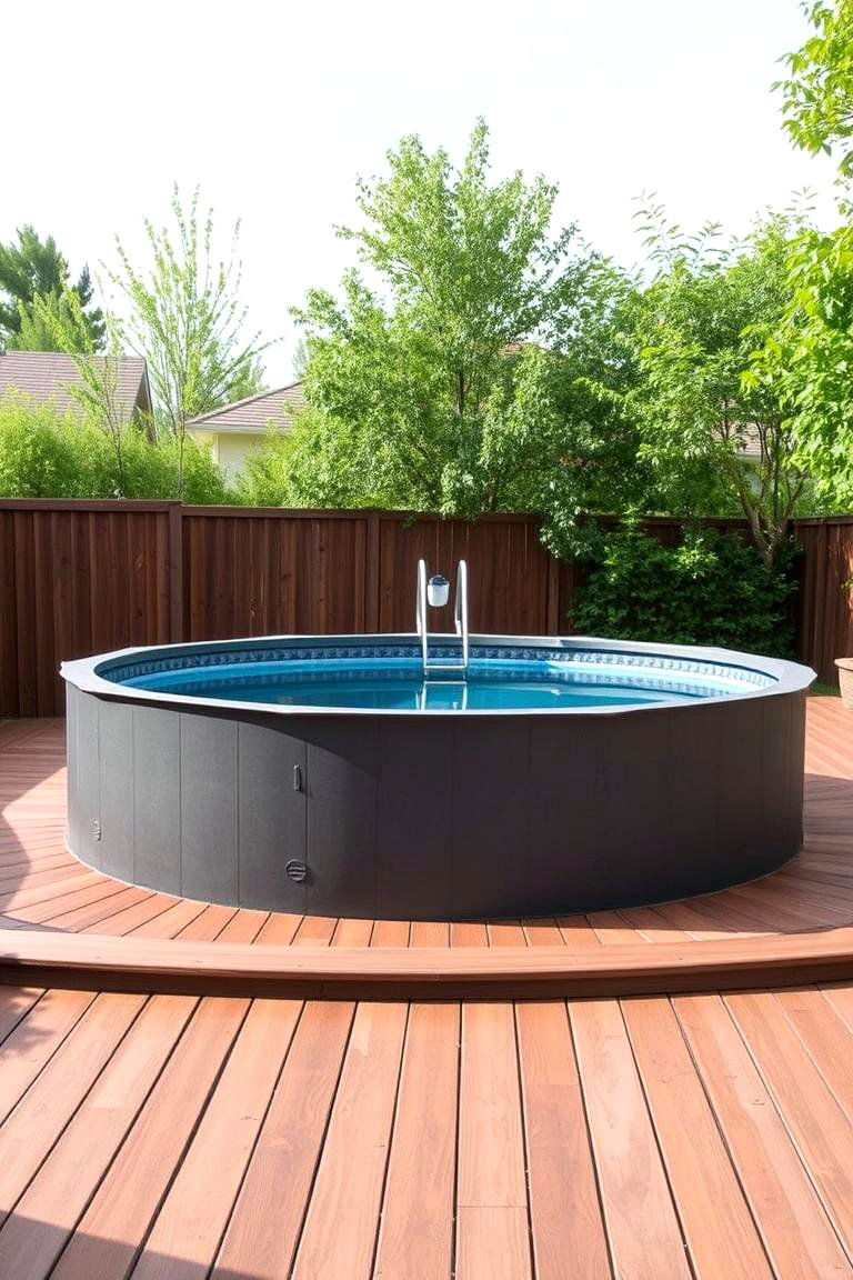 Above Ground Pools for Flexibility - 24 Backyard Pool Ideas