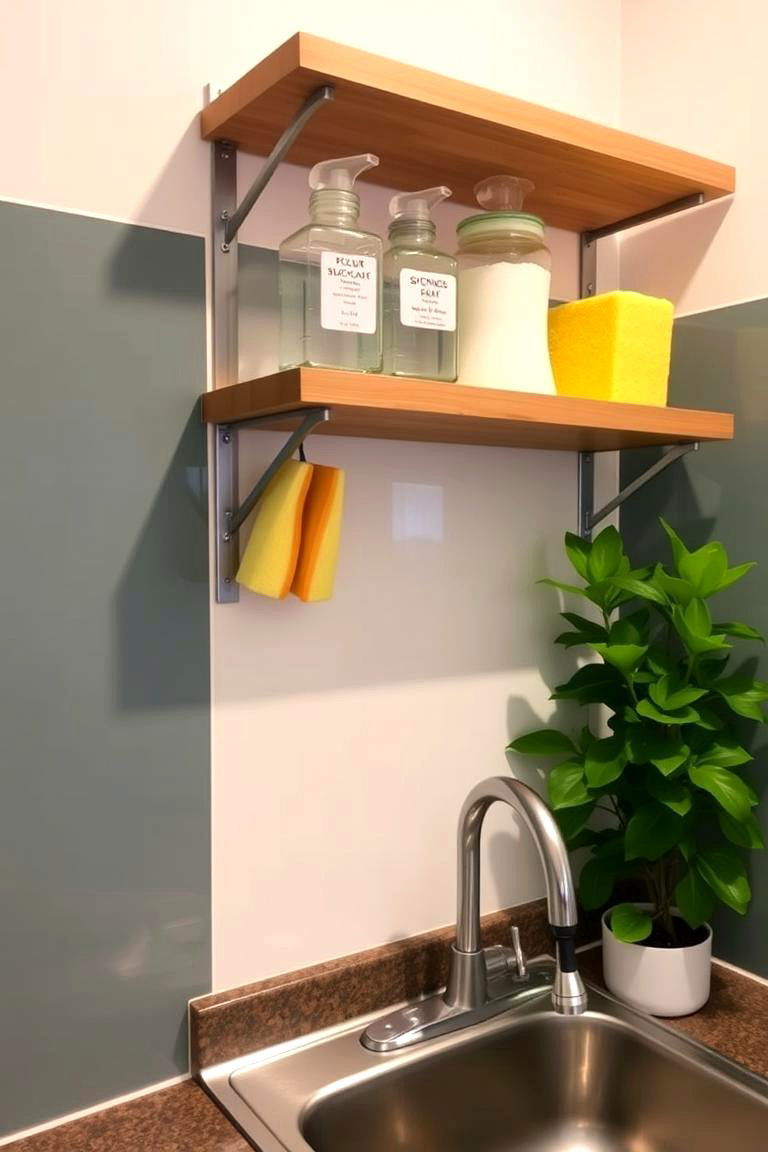 Above the Ordinary Integrating Shelves Above the Sink - 24 Open Shelving Kitchen Ideas
