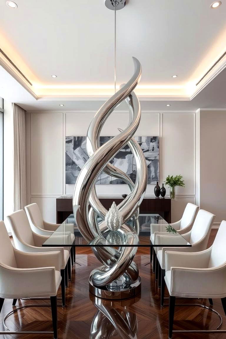 Abstract Art Deco Sculptures - 24 Art Deco Dining Room Ideas