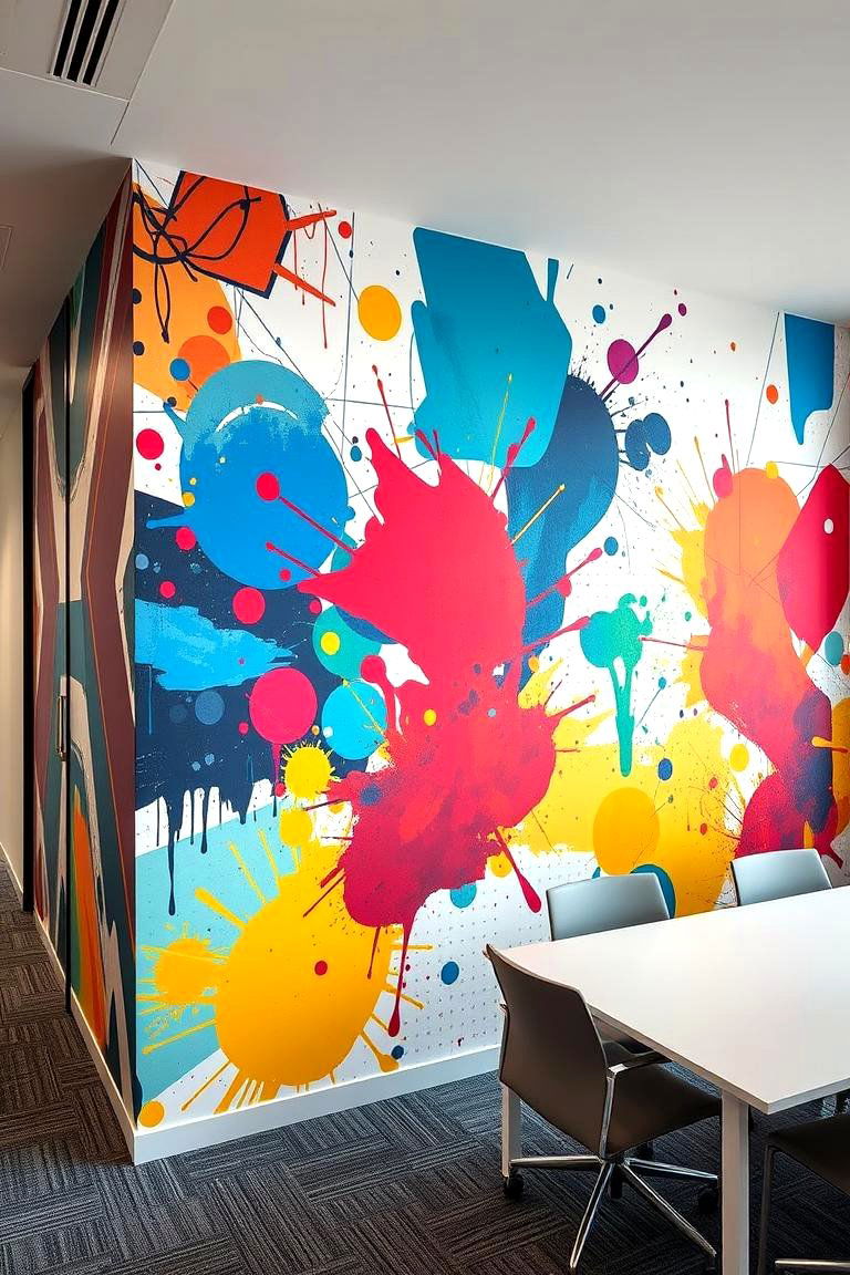 Abstract Art Mural - 24 Wall Mural Ideas