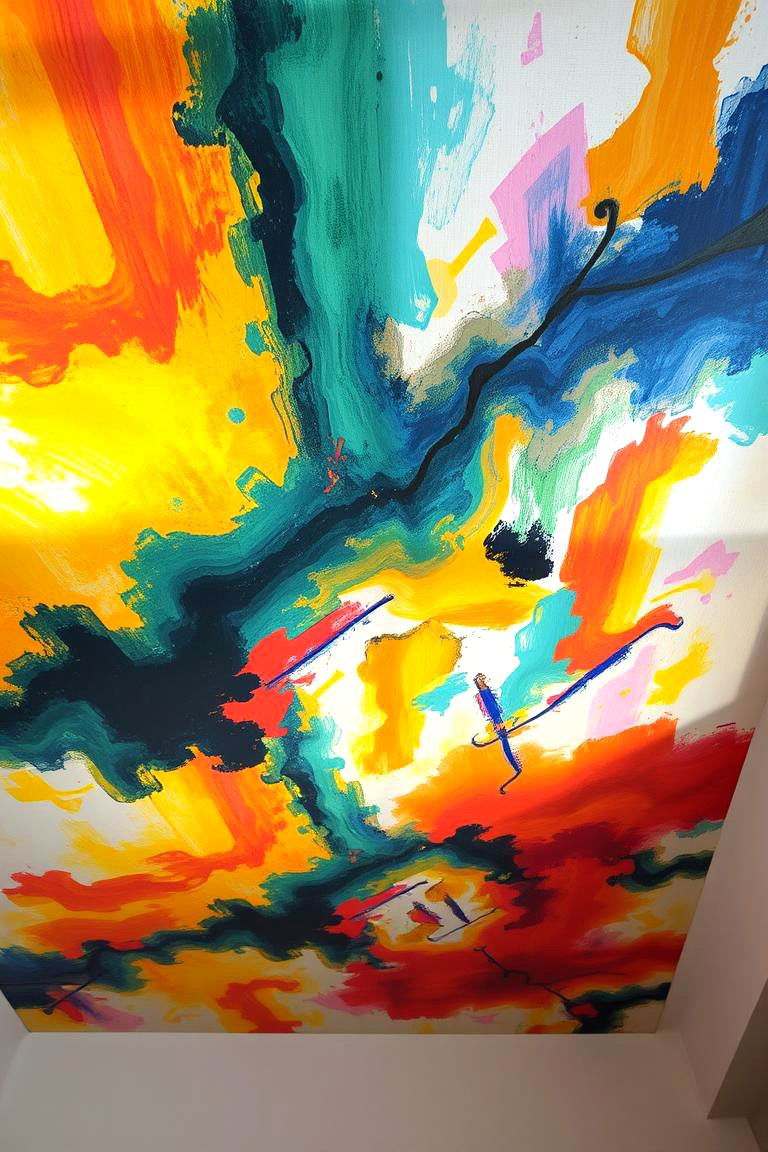 Abstract Art Statements - 24 Ceiling Wallpaper Ideas