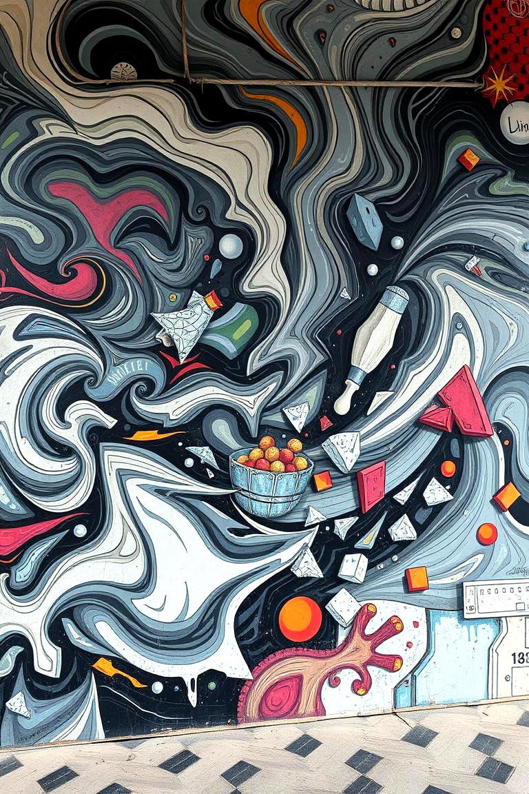 Abstract Fitness Movement - 24 Gym Murals