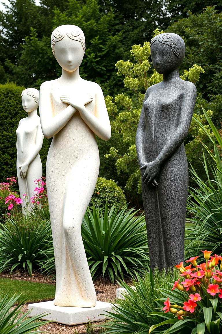 Abstract Garden Statues - 24 Garden Art Ideas